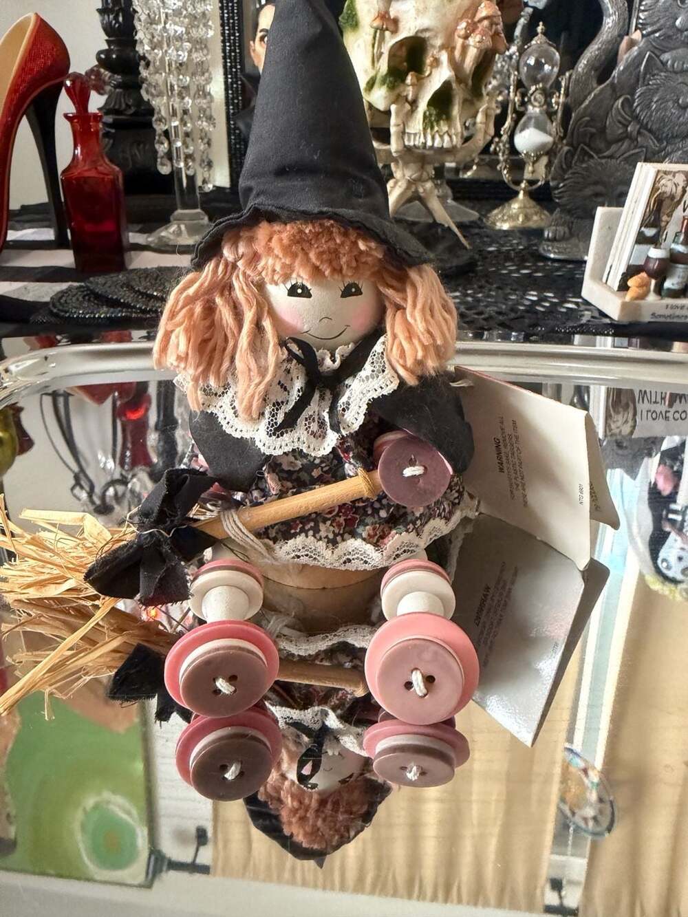 Good Luck Kitchen Witch Doll shelf sitter